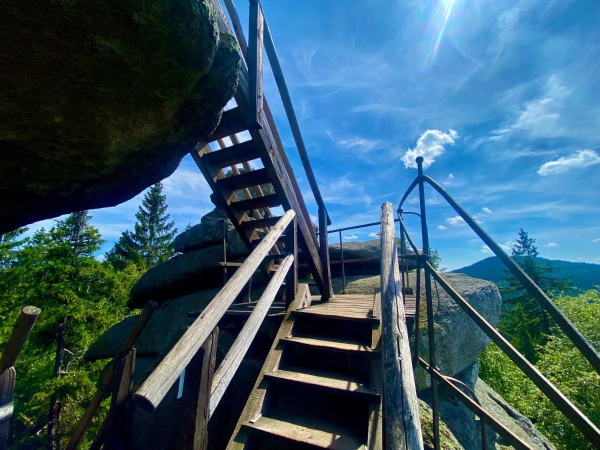 Ferienwohnung Oxana Im Naturpark Fichtelgebirge Schonwald  Bagian luar foto