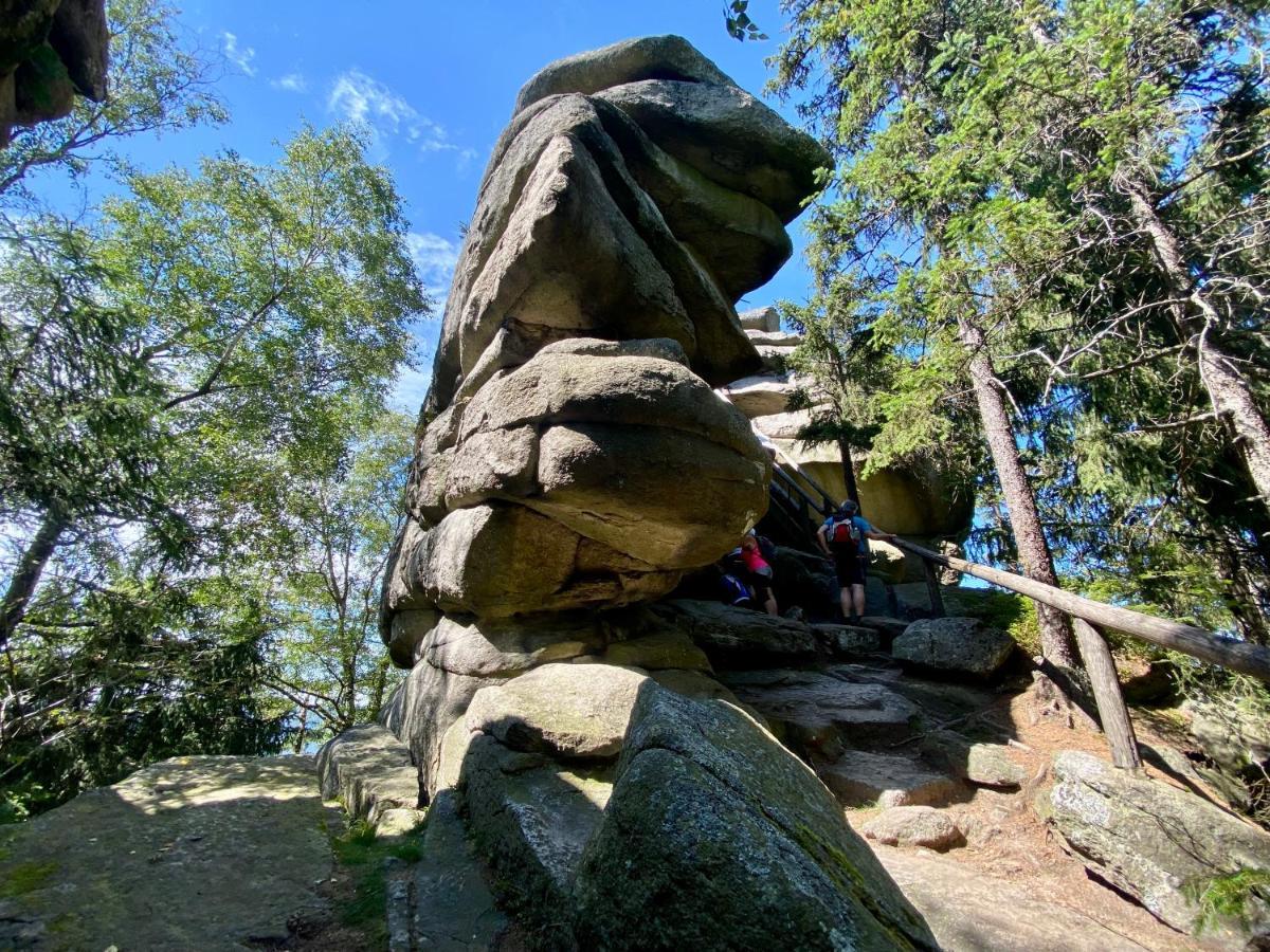Ferienwohnung Oxana Im Naturpark Fichtelgebirge Schonwald  Bagian luar foto
