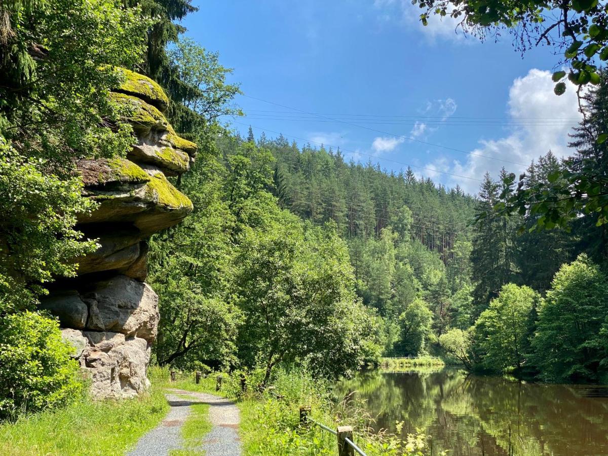 Ferienwohnung Oxana Im Naturpark Fichtelgebirge Schonwald  Bagian luar foto